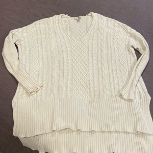 Amuse Society Long Sweater White